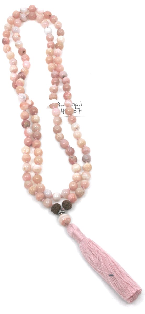 Heilstein-Mala Pink Opal