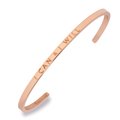 Armreif 'I can and I will' - 3 mm roségold