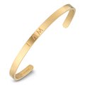 Armreif 'I am' - 5 mm matt gold