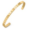 Armreif 'Viva la vida' - 5 mm glänzend gold