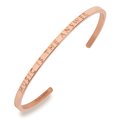 Armreif 'Music is the answer' - 3 mm roségold