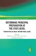 Reforming Principal Preparation at the State Level