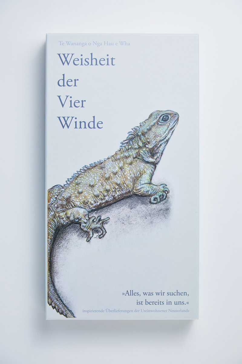 WEISHEIT DER VIER WINDE Set aus 50 Orakelkarten Weisheitskarten 300-seitiges Hardcoverbegleitbuch WEISHEITEN AUS NEUSEELAND - Naturmotive und Tiere mit Heilkräften aus Sicht der