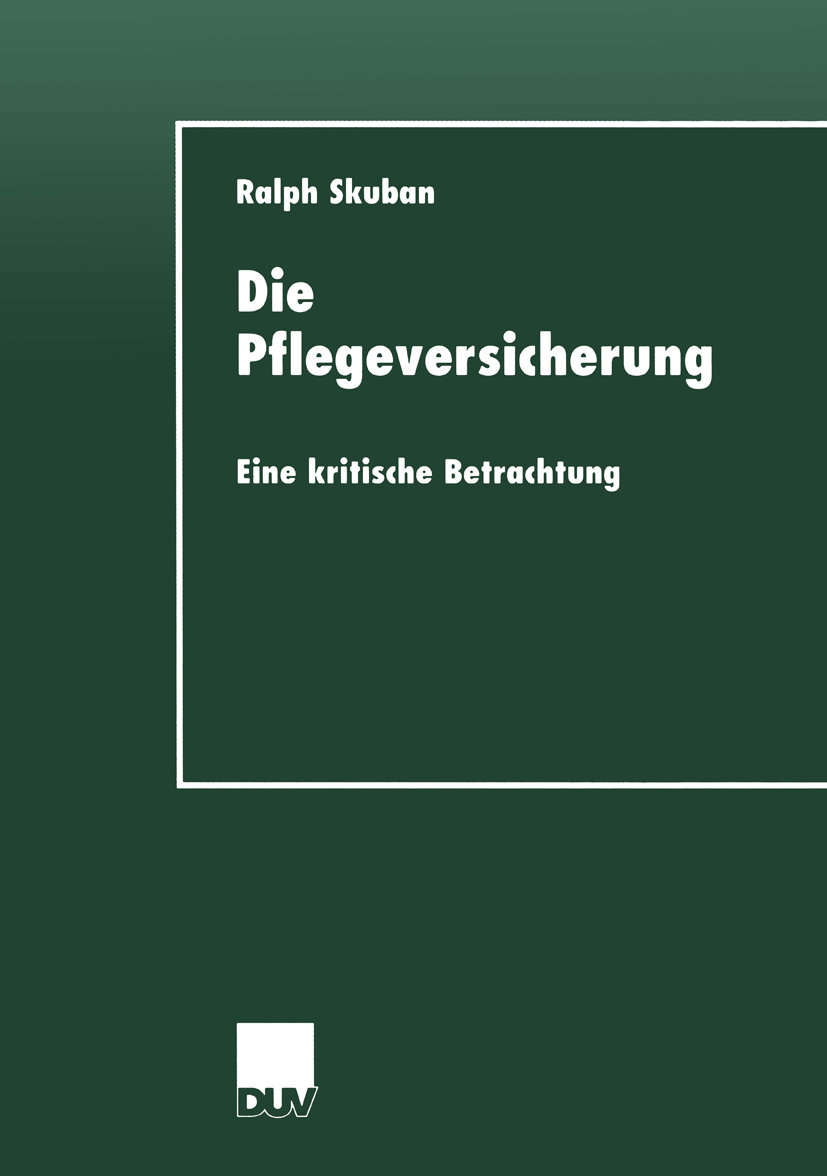 Die Pflegeversicherung